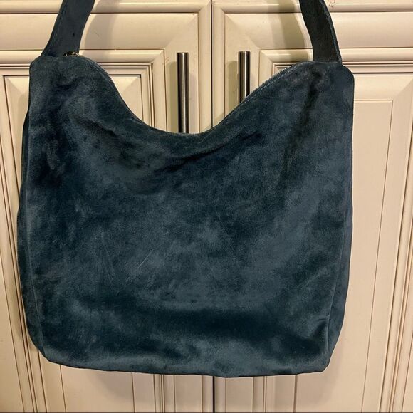 Vintage III State Handbag Medium Split Cowhide Leather Made In Italy Handbag - Picture 1 of 9